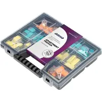 ORNO Transparante lasklemmen & push-in connectoren in assortimentsdoos - 109 stuks - Ideaal voor DIY, klussen & verbouwen (lasklemmen/kabelverbinders)