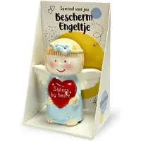 Miko Engeltje /Beertje Keramiek Beeldje Sisters by heart
