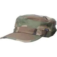 Vintage Industries US cap ripstop woodland camo