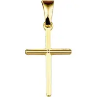 The Jewelry Collection Hanger Kruis Gediamanteerd Massief - Goud