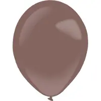 Amscan ballonnen metallic 28 cm latex bruin 50 stuks