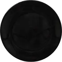 Dutch rose Bord Plat Zwart - Ø26cm