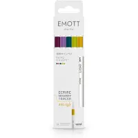 Uniball Set van 5 Emott Retro Colors viltstiften