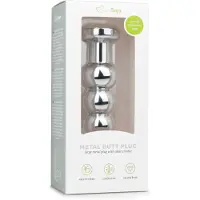 EasyToys - Dunne Buttplug met Kristal - Metalen Buttplug - Buttplugs - Buttplug Metaal - Anal Plug - Sex Toys voor Vrouwen en Mannen - Seksspeeltjes - Zilver