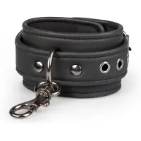 Easytoys Fetish Collection - bondageset halsband, pols- en enkelboeien - zwart