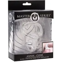 Master Series Annex Clear Cockring En Ballstretcher