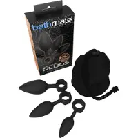 Bathmate Anaal Trainingsplugs - anaal plug set (zwart)