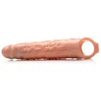 Size Matters Extender Penissleeve Met Noppen - Lichte Beige