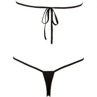 Mandy mystery Line Mandy Mystery Lingerie – Body Halter Model met Strass Steentjes voor Passievolle Uitstraling – One Size - Zwart