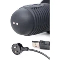 Master Series Power Pounder Dildo - Zwart