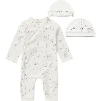 Noppies SET(2delig) Playsuit Noorvik Snow met Muts - 62