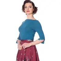 Dancing Days - OONAGH BASIC Longsleeve top - S - Blauw