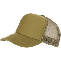 Myrtle beach Volwassenen Unisex 5 Panel Polyester Mesh Cap (Olijfgroen)
