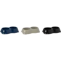 Flamingo Hondenvoerbak Duplex Leno Classic - Willekeurig - 26 x 14 x 5.5 cm