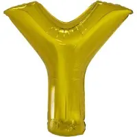 Amscan Letterballon Y Folie 86 Cm Goud