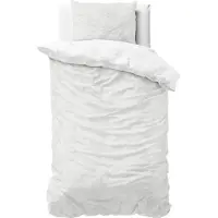 Sleeptime Dekbedovertrek Velvet Uni - Off-White 140 x 200/220 cm
