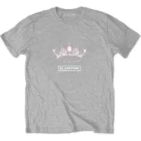 Black Pink T-Shirt The Album Crown Gris