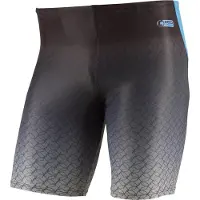 Beco zwembroek Competition heren polyester zwart/grijs