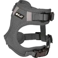 Petlando Hondenharnas Mesh Vest Antraciet - Hondentuig - Xxs 14-18/25-34 Cm