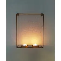 Cottoncounts Wandkandelaar 20x10x27 cm Goud