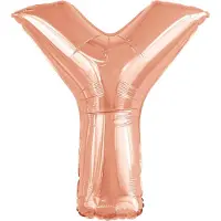 Amscan Folieballon Letter Y 98 X 87 Cm Roségoud