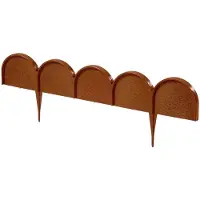 Prosperplast Borderrand gebogen kunststof terracotta - 10 m