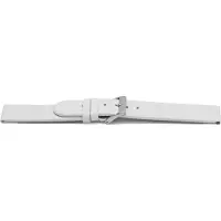 Claudio Calli Horlogeband leder 20mm wit EX-G506
