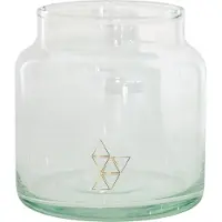 Tak Design Vaas Triangles S - Handgemaakt - Glas - Ø10 x 11 cm - Goud
