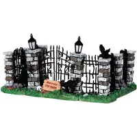 Lemax Kerstfiguur Spooky iron gate and fence
