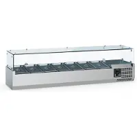 Ecofrost Opzetkoelvitrine 10x 1/4 GN - +2°C/+8°C - 2000mm