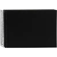 Goldbuch - Spiraalalbum Bella Vista - 24x17 cm - Zwart met zwarte pagina’s