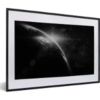 PosterMonkey Fotolijst incl. Poster - Aarde - Planeten - Sterren - 60x40 cm - Posterlijst