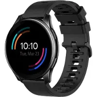 Shop4 - Bandje voor OnePlus Watch - Siliconen Zwart
