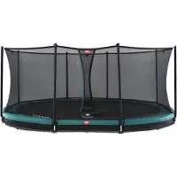 Berg Trampoline InGround Grand Favorit Green 520 + Safety Net Comfort