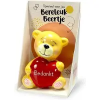 Miko Engeltje /Beertje Keramiek Beeldje Bedankt