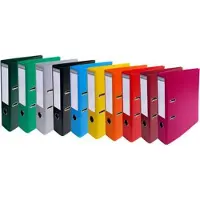 Exacompta 10x Prem'Touch PVC Ordner met hefboom - rug 70 mm - A4 - Geassorteerd - 53084E