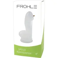Fröhle – Penis Pomp Cylinder met Aantrekkelijke Anatomische Penis Vorm Zonder Pomp – 25 cm – Transparant