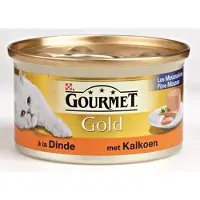 Gourmet gold fijne mousse kalkoen - 85 gr - 24 stuks
