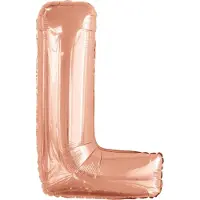 Riethmüller Folieballon Letter L 108 X 67 Cm Roségoud