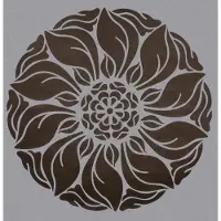 Dutch Wallcoverings Vliesbehang dessin flock - Bruin
