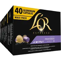 L'OR Lungo Profondo Koffiecups - Intensiteit 8/12 - 4 x 40 capsules