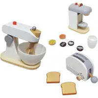 Playwood Keukenmachine set met broodrooster-Mixer en koffiezetapparaat u krijgt 3 assorti geleverd