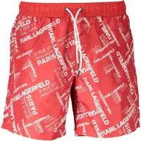 Karl Lagerfeld Rosso Polyester Heren Zwem Boxer