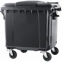 Kliko ESE 4 wiel afvalcontainer 660 liter grijs