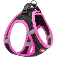 Ferplast hondentuigje Kaori polyester zwart/roze 44 tot 48 cm