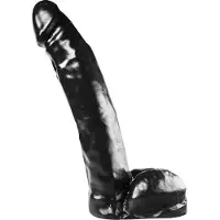 Dark Crystal XXL Dildo 33,5 x 7 cm - zwart
