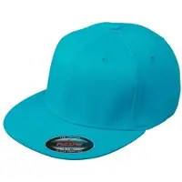 Myrtle beach Unisex Flexfit Flat Peak Cap (Caribisch Blauw)