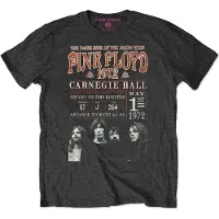 Pink floyd Carnegie '72 Black L Shirt