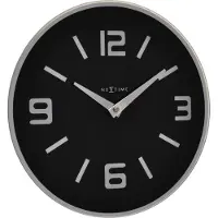 Nextime Shuwan - Klok - Stil Uurwerk - Rond - Glas - ?43 cm - Zwart