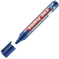 Edding whiteboard marker 363, wigvormige punt, 10 stuk, blauw